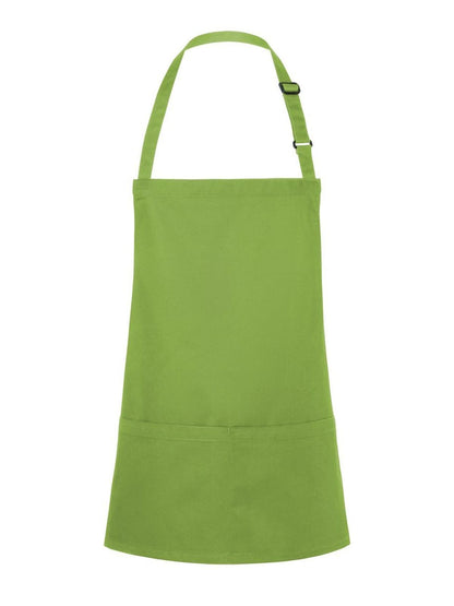 Short Bib Apron Basic With Buckle And Pocket