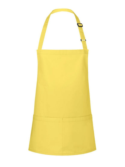 Short Bib Apron Basic With Buckle And Pocket