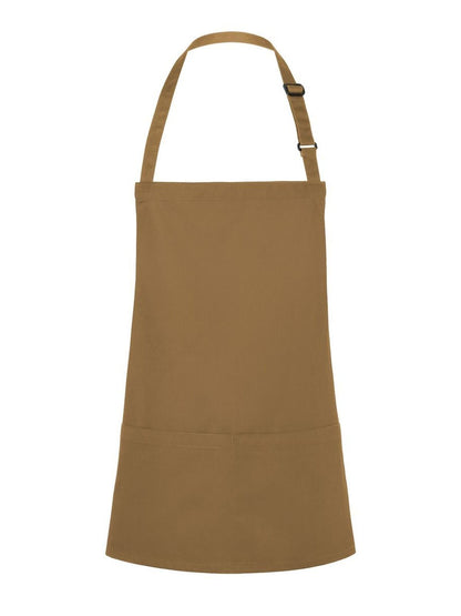 Short Bib Apron Basic With Buckle And Pocket