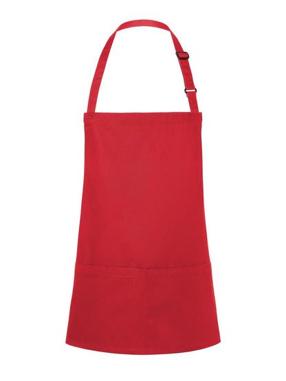 Short Bib Apron Basic With Buckle And Pocket