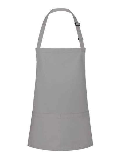 Short Bib Apron Basic With Buckle And Pocket