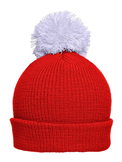 Pompon Hat with Brim