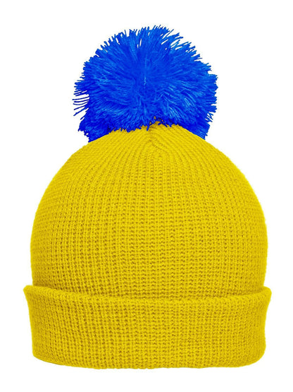 Pompon Hat with Brim