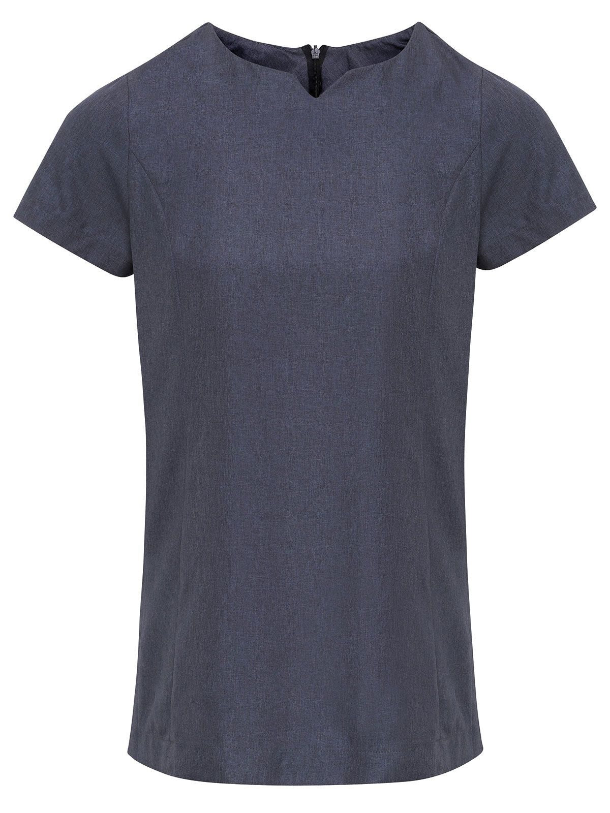 Viola Linen Look Cut Neck Beauty Tunic