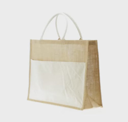 Cotton Pocket Jute Shopper