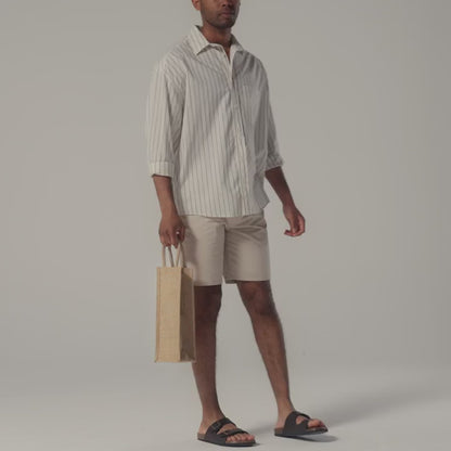 Shimmer Jute Bottle Bag