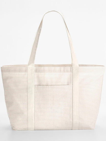 Striped Organic Cotton Shopper